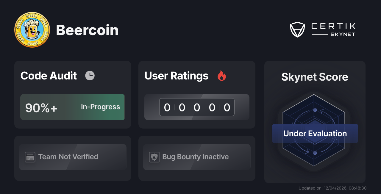 Beercoin Certik Skynet Project Insight