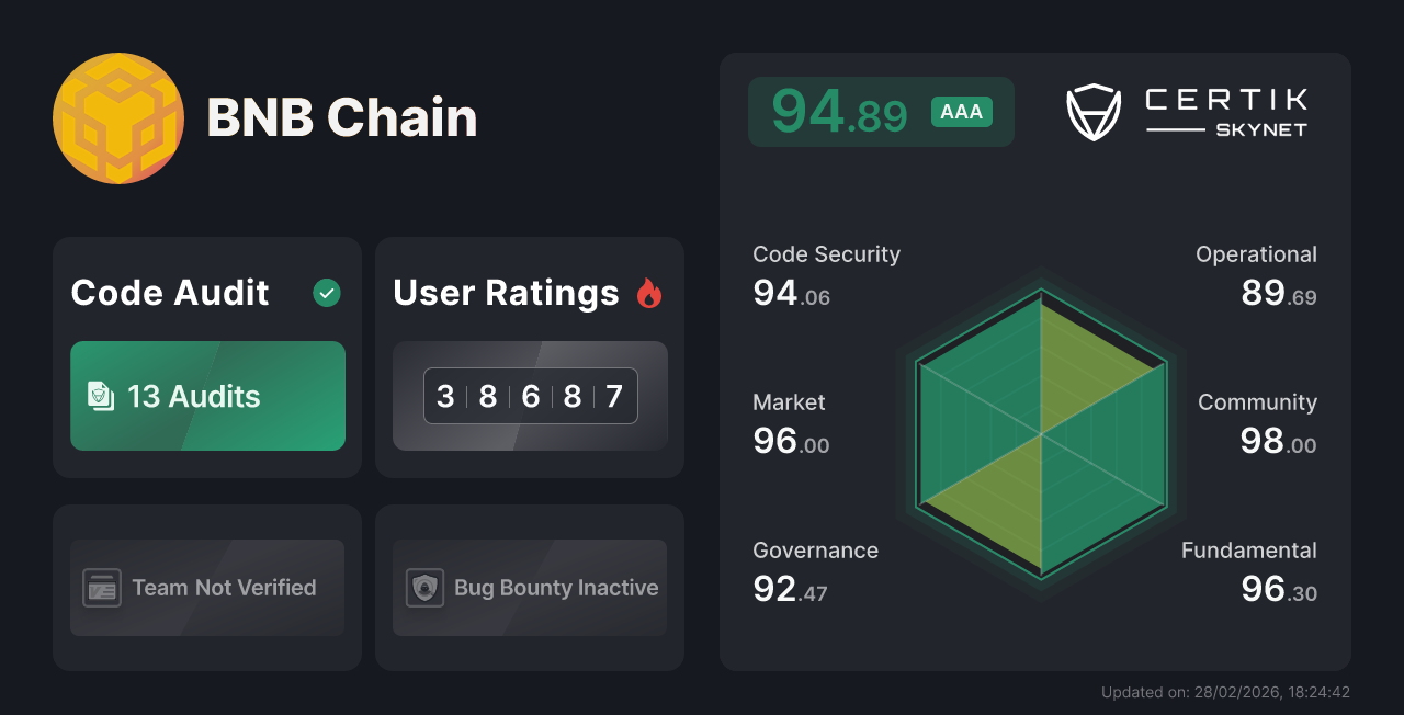 BNB Chain - CertiK Skynet Project Insight