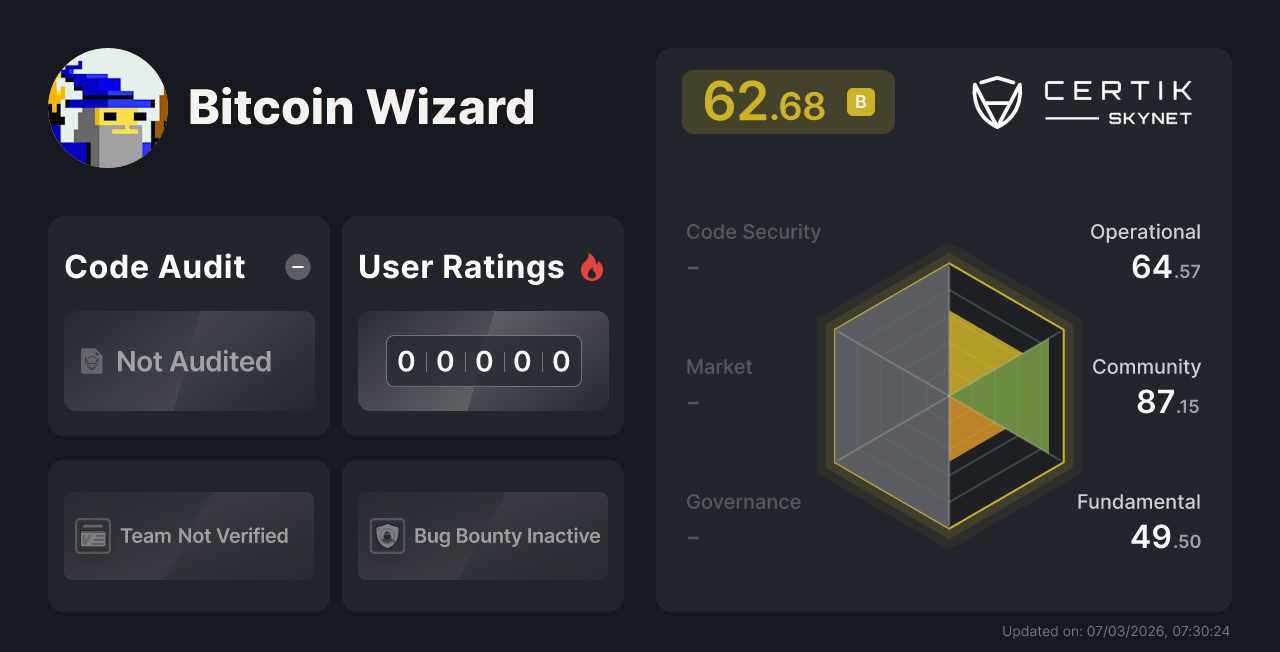 Bitcoin Wizard - CertiK Skynet Project Insight