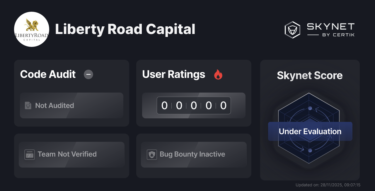 Liberty Road Capital - CertiK Skynet Project Insight