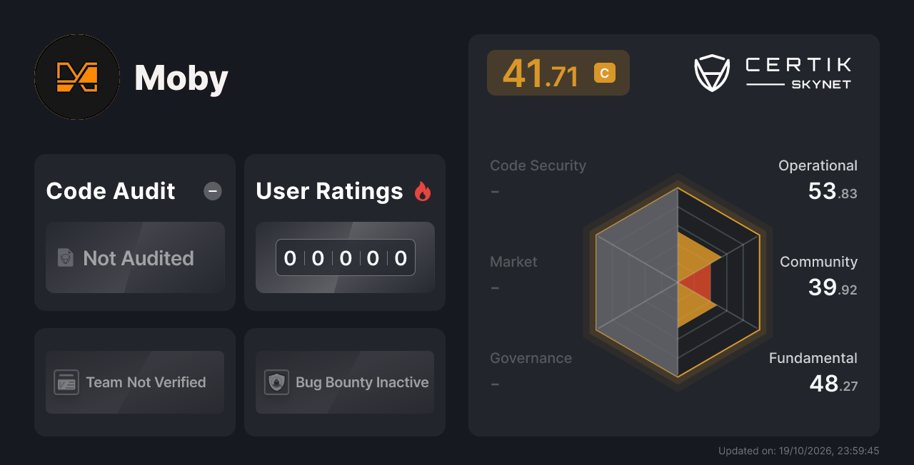 Moby - CertiK Skynet Project Insight
