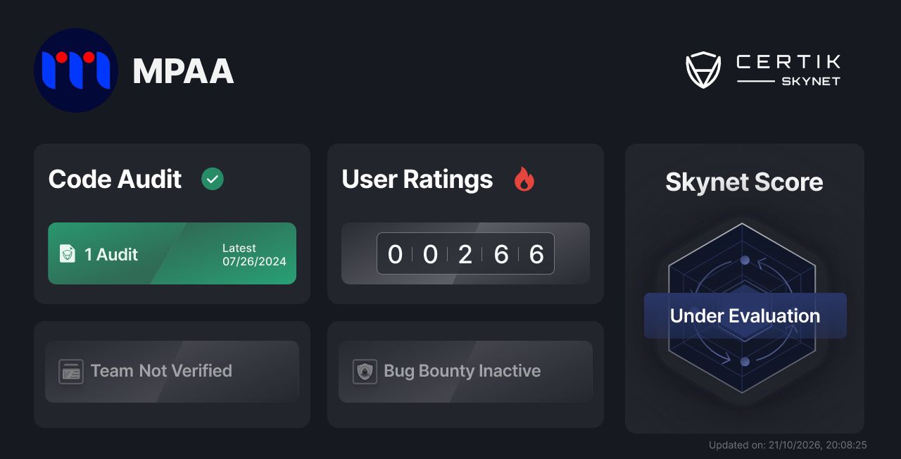 MPAA - CertiK Skynet Project Insight