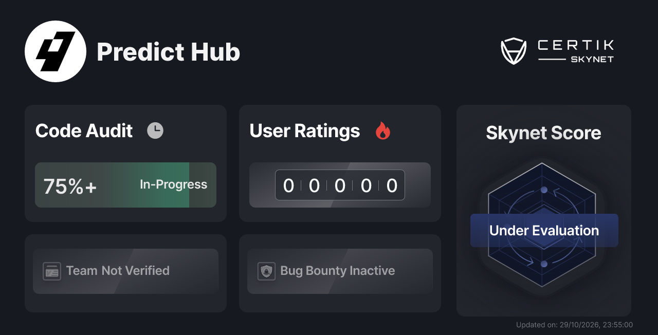 Predict Hub - CertiK Skynet Project Insight