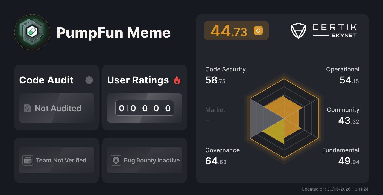 PumpFun Meme - CertiK Skynet 项目分析