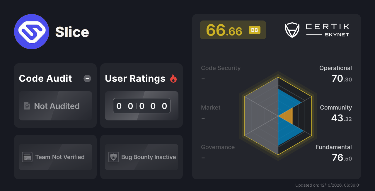 Slice - CertiK Skynet 项目分析