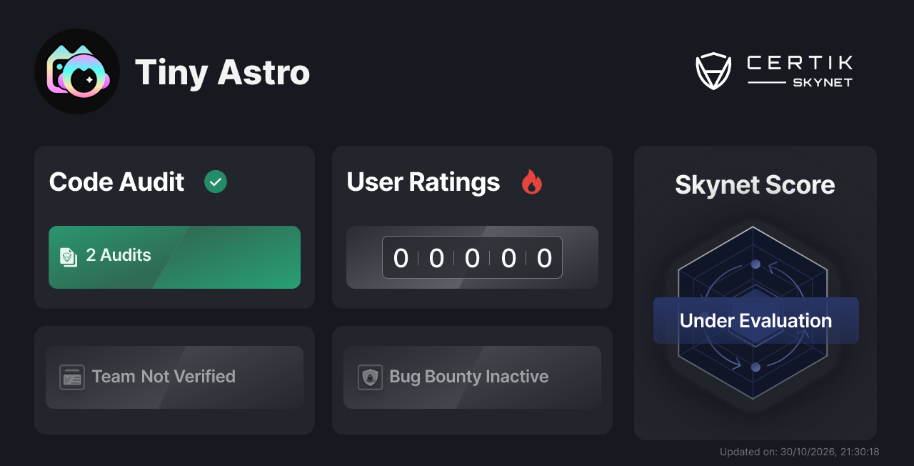 Tiny Astro - CertiK Skynet Project Insight