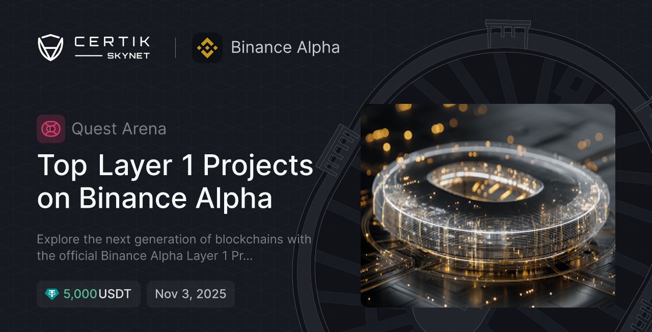 Top Layer 1 Projects on Binance Alpha - CertiK Quest Arena