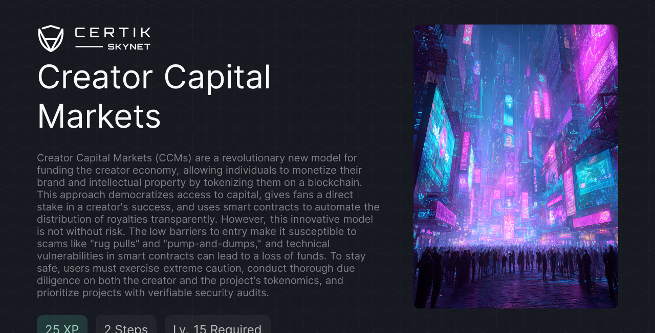 Creator Capital Markets - CertiK Quest