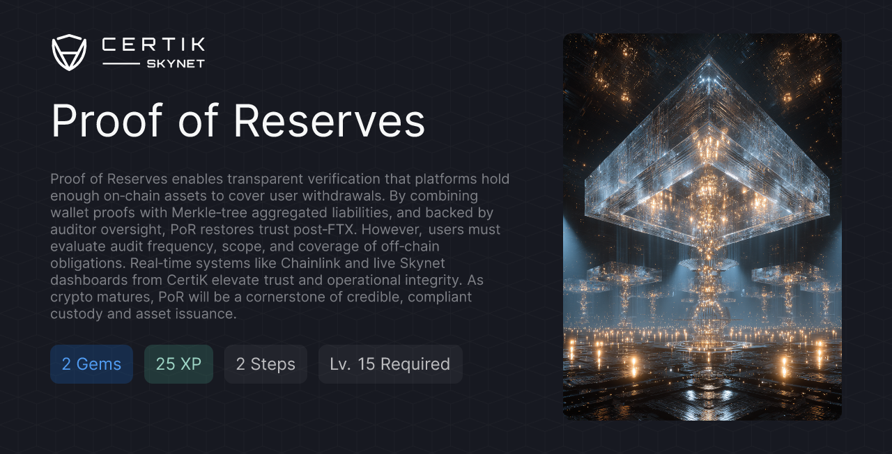 Proof of Reserves - CertiK Quest