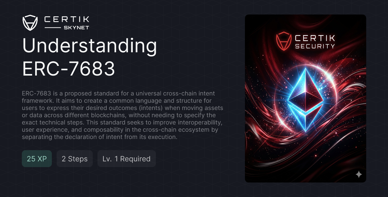 Understanding ERC-7683 - CertiK Quest