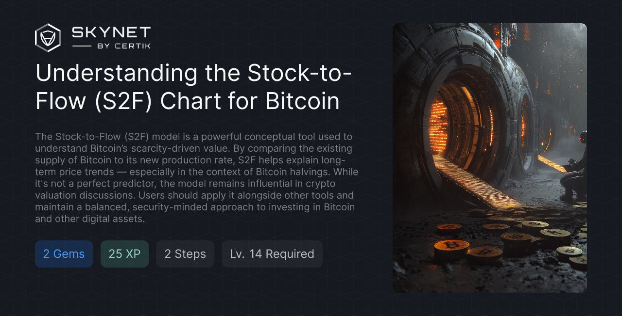 Understanding the Stock-to-Flow (S2F) Chart for Bitcoin - CertiK Quest